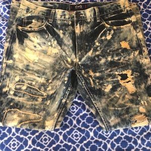 Chapel + Greed Distress Jeans